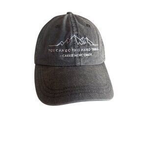 "Carrie Newcomer" Inspirational Quote Sportsman Gray Cotton Baseball Cap